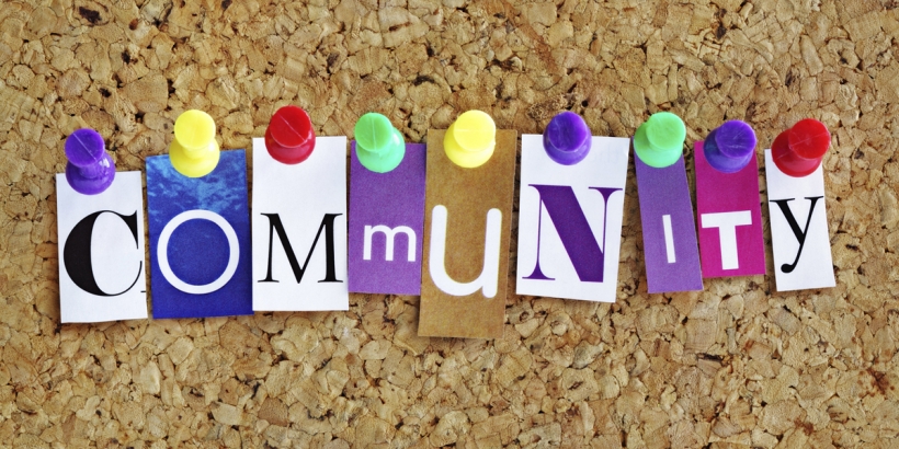 Community spelled out