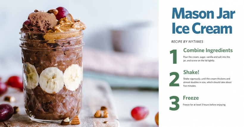 Mason Jar Ice Cream
