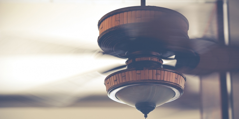 ceiling fan in motion