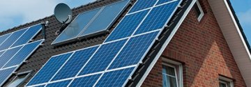 Solar panels on rooftop Solar panels on rooftop