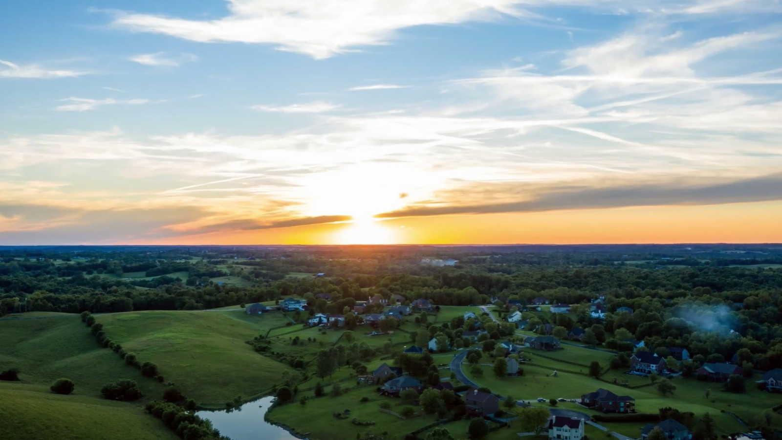 sunrise on a horizon