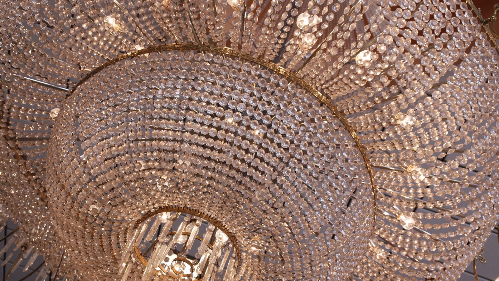 a large chandelier
