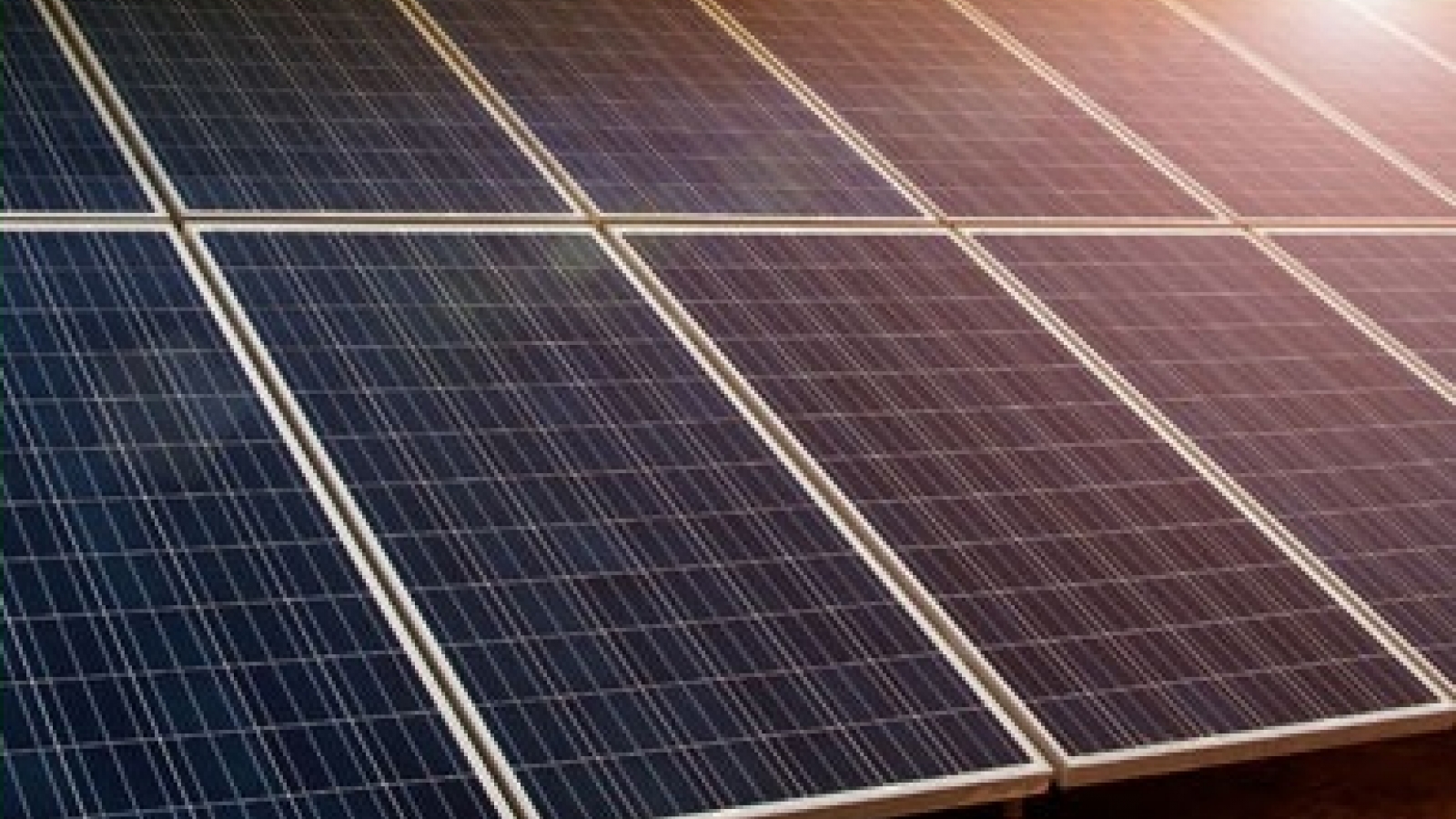 solar panels at a solar generation facility