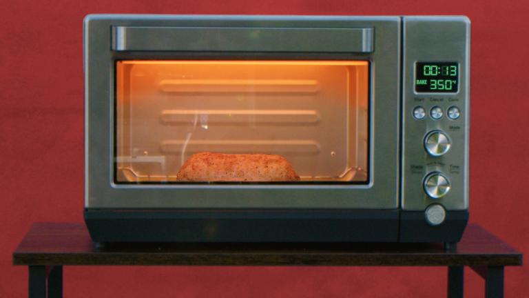 toaster oven on a table