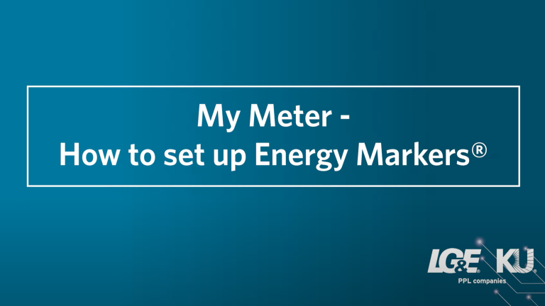 My Meter - How to set up Energy Markers