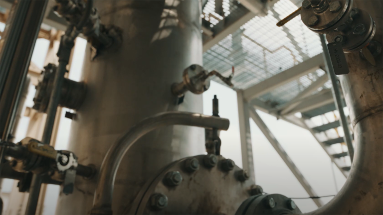 pipes and valves in a power plant