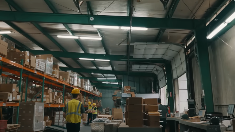 workers in a warehouse