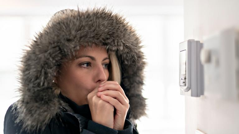 Woman wearing a winter coat