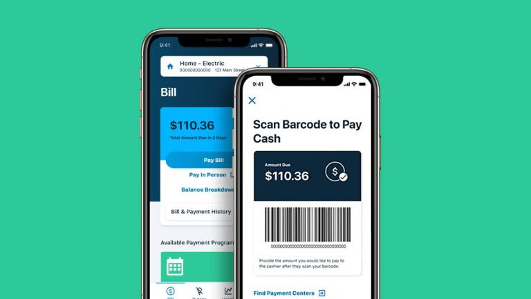 smartphone with mobile app barcode