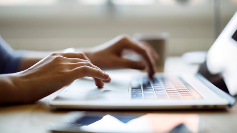 Person with laptop