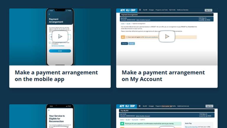 screenshot of website videos