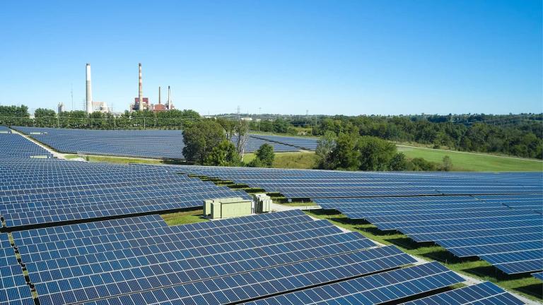solar farm at E.W. Brown Station