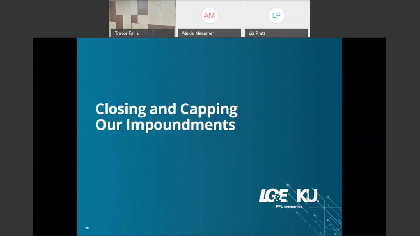 Cane Run Generating Station Assessment of Corrective Measures Public Meeting presentation screenshot