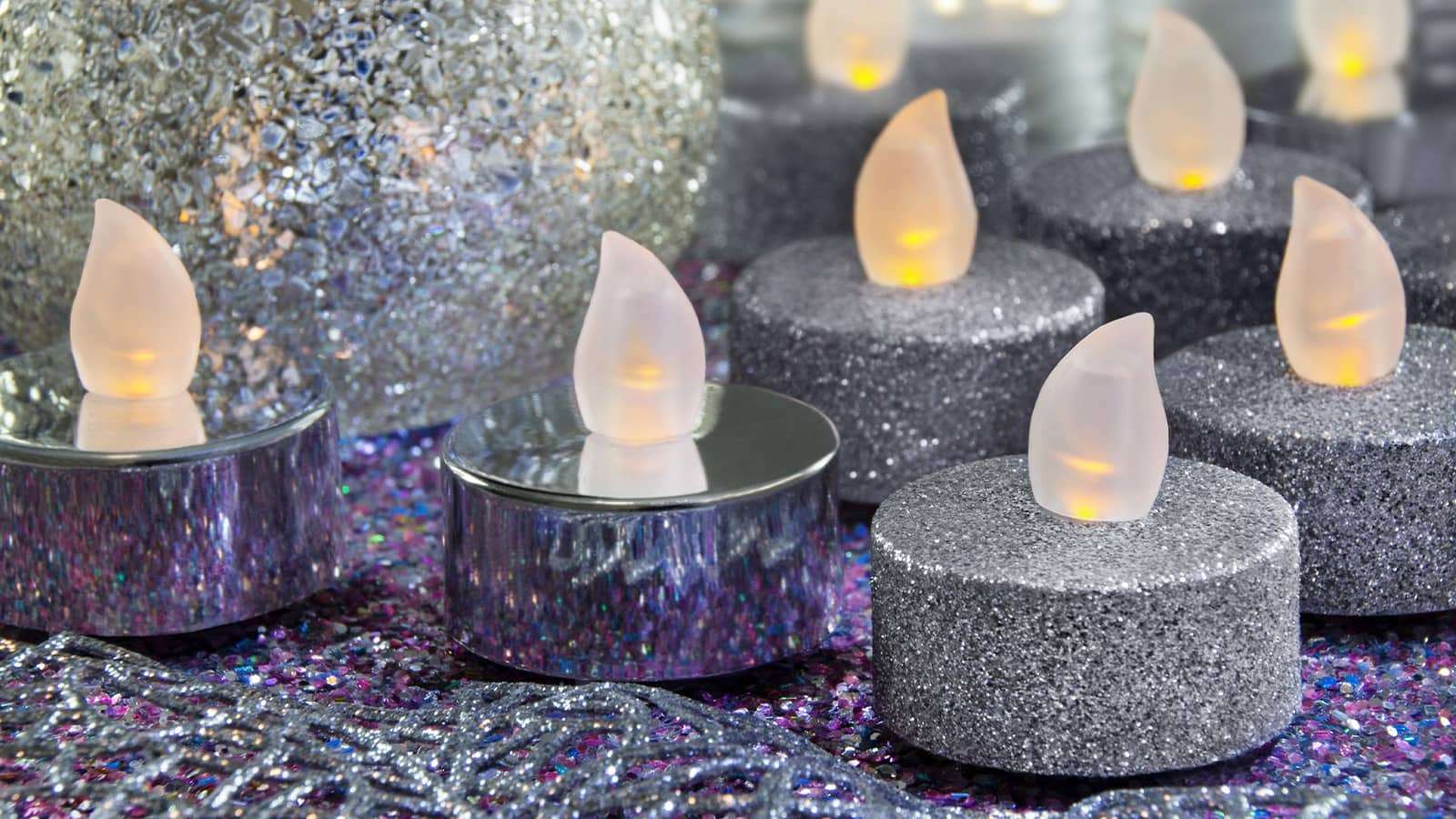 a set of electric candles
