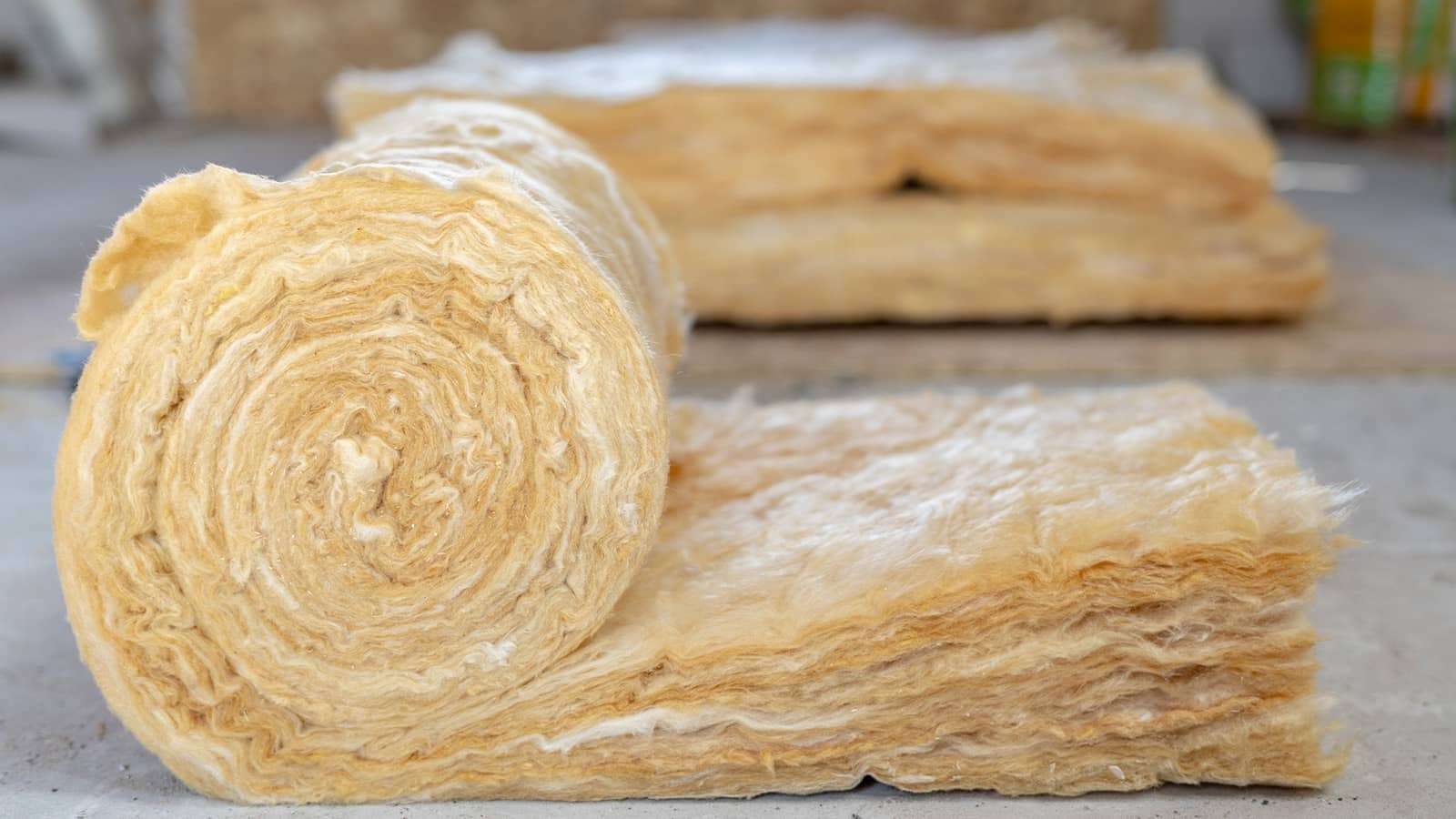 rolled up insulation