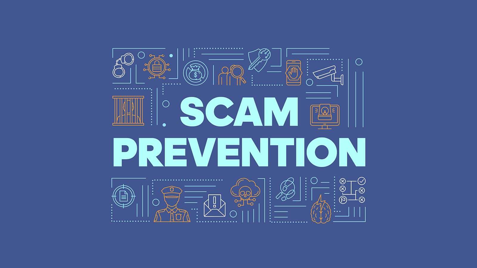 slide reading "scam prevention"