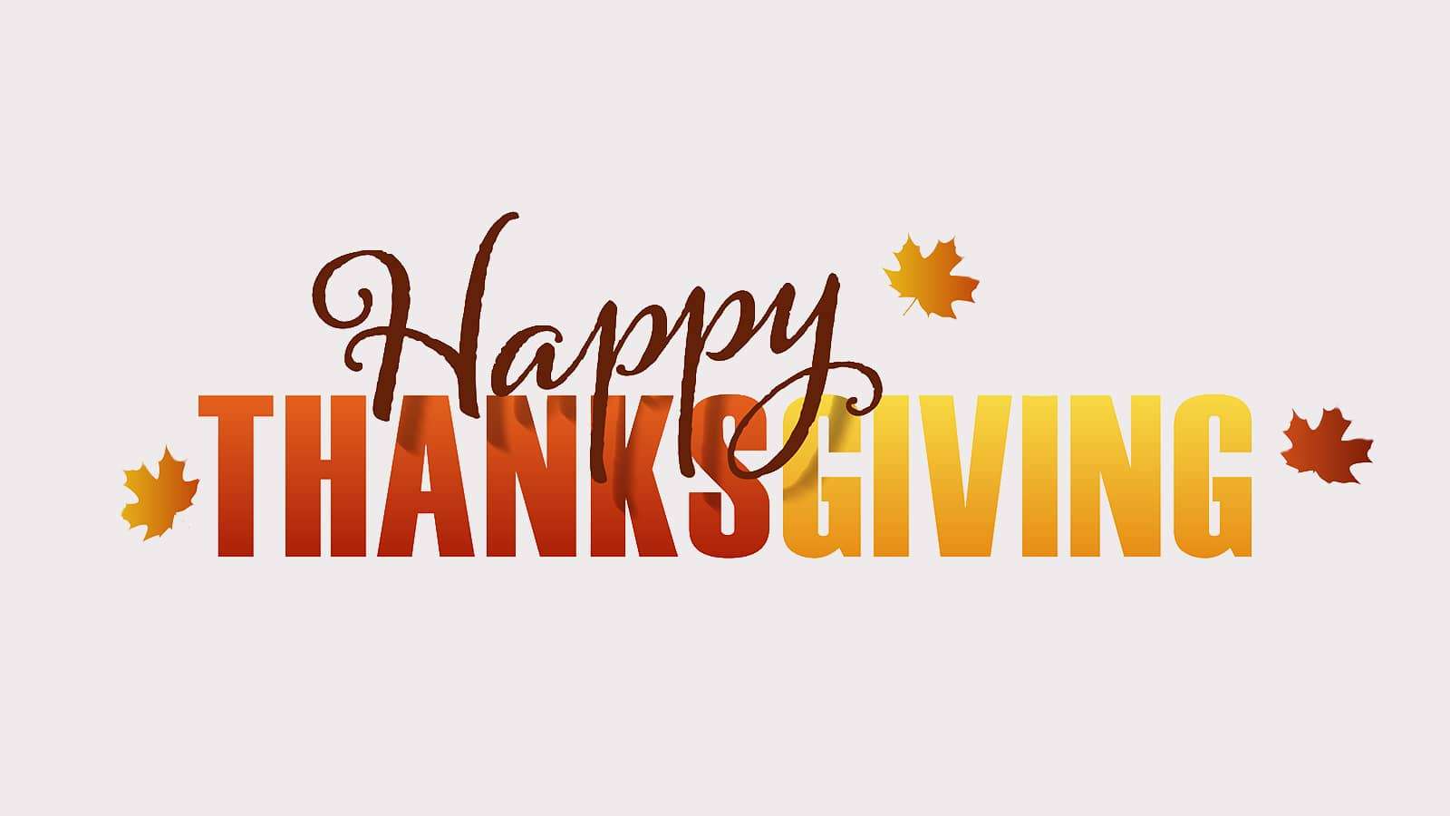 graphic that reads "Happy Thanksgiving"