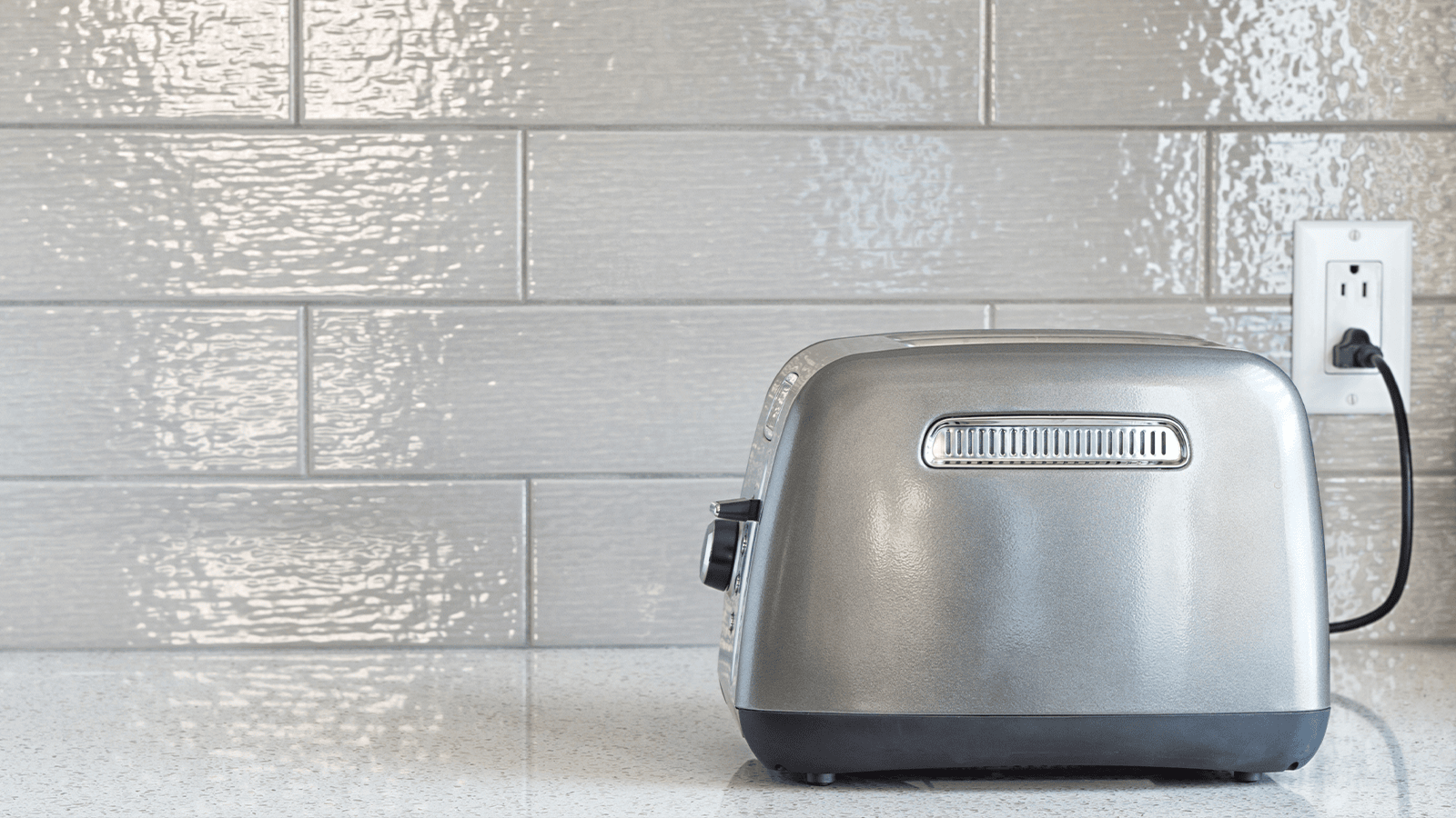 toaster on a kitchen counter