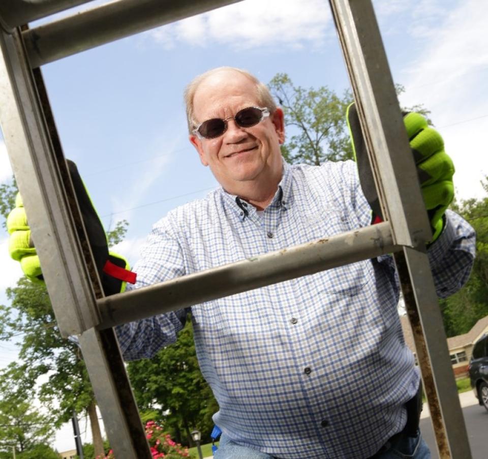 Chuck Hance -- who celebrates his 50th service anniversary today -- shared his ladder safety story last year.