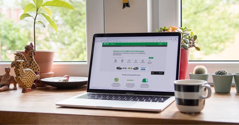 LG&E and KU Marketplace on laptop screen
