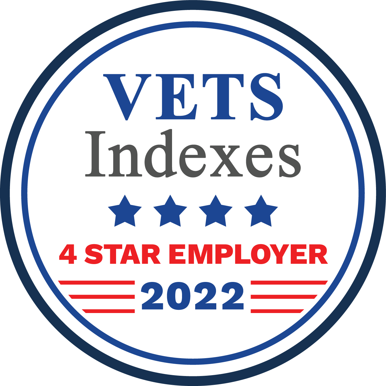 Vets Indexes 4-Star Employer 2022 logo