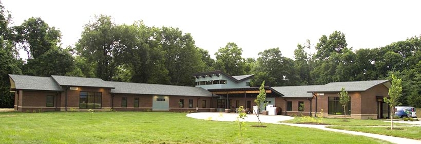 external view of Maryhurst campus buildings